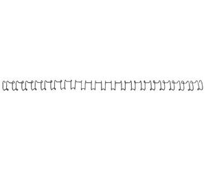 GBC Canutillo metal Wire-O 14 mm Negro (21 anillas paso US) Caja de 100