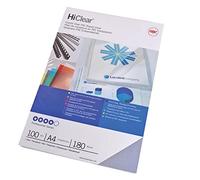 GBC CE012080E - Paquete de 100 cubiertas de encuadernación, transparente