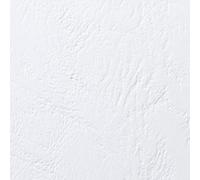 GBC CE040070 LeatherGrain Tapas de encuadernacion | 250 gr | blanco | textura de piel | 100 unidades