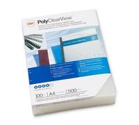 GBC ESP425500 PolyClearView Tapas de encuadernacion | 500 micras | mate transparente | 100 unidades