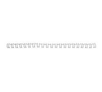 GBC IB1604 espiral metalica | 6mm | plateado | 100 unidades