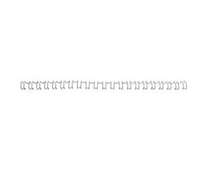 GBC IB1608 espiral metalica | 10 mm | plateado | 100 unidades