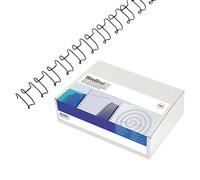 GBC IB161230 - Alambre para encuadernación (100 unidades, 21 vueltas, para 100 hojas, 12 mm), color plateado