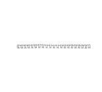 GBC IB165023 - Canutillo 21 anillas WIRE paso US 6 mm (caja 100) color negro