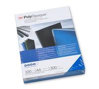 GBC IB386800 Tapas de encuadernacion PolyOpaque | 300 micras | azul | 100 unidades