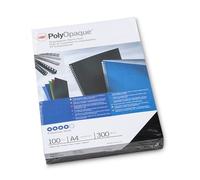 GBC IB386831 Tapas de encuadernacion PolyOpaque | 300 micras | negro | 100 unidades