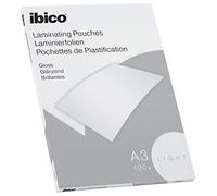 GBC Inspire+ - Plastificadora, A3, color negro + Ibico Basics Láminas para Plastificar Tamaño A3, Ligeras, Pack de 100, Acabado Brillante, Transparentes, 627311