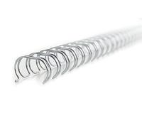 GBC Lomo metálico WireBind 34 anillos, paso 3:1, tamaño A4, paquete de 250 unidades, blanco, RE810370