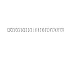 GBC RG8108 espiral metalica | 12,5 mm | plateado | 100 unidades
