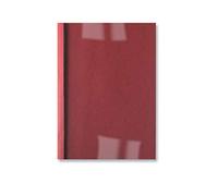 GBC - Tapas de encuadernación térmica estándar (100 unidades, 1,5 mm, 250 g/m2), color rojo y transparente
