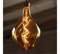 GBLY Bombilla LED Lámpara incandescente E27 grande e irregular, luz colgante 2700K, iluminación decorativa de color dorado blanco cálido para el hogar, cafetería, restaurante, no regulable