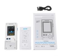 GC-03 Detector de radiación nuclear electromagnético, pantalla de 2.4 pulgadas monitoreo en tiempo real con registro de alarma, USB-C de 1500 mAh para contador GEIGER para pruebas gamma para RAY y EMF