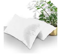 GC GAVENO CAVAILIA Housewife - Juego de 2 Fundas de Almohada Transpirables estándar, Fundas de Almohada Lisas con Cierre de sobre, Blanco, 74 x 48 cm, 708643