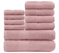 GC GAVENO CAVAILIA Juego de 10 Toallas Toronto, 450 gsm, lujosas, absorbentes, supersuaves y acogedoras, Color Rosa, pack de 10