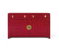 GC GINER & COLOMER Aparador de Estilo japonés Fabricado a Mano Rojo