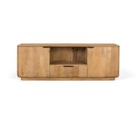 GC GINER & COLOMER Mueble de TV Fabricado en Madera de Mango con Esquinas Redondeadas