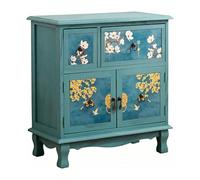 gC7aHx8 Dormitorio Mesita de Noche Pintada con 2 cajones y Compartimento Doble Puerta for Dormitorio Moderno(Green)