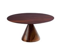 Gcljlmy Soporte para tartas de madera, soporte para tartas y postres, bandeja para servir, plato de pastelería, pantalla de postre, plato de tartas con pie alto para cumpleaños, bodas (21 cm x 21 cm x