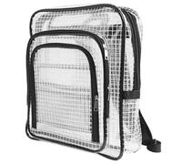 Gcroet Mochila transparente Mochila antiestática de PVC para sala blanca de gran capacidad con correa ajustable para la escuela, el trabajo.