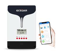 GCSOAR Regulador de carga MPPT de 100 A, 12 V, 24 V, 48 V automático, máx. PV 250 V, regulador de carga solar, pantalla LCD, con adaptador para control remoto a través de la aplicación, compatible con
