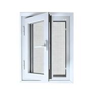GCXNSKDQN Ventana de Escape abatible for sótano (30,5 a 40 Pulgadas), Ventana de sótano con Marco de Vinilo Blanco - Ventanas seguras, reemplazo de Ventanas de casa(White-B(W*H),32x22)