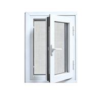 GCXNSKDQN Ventana de Escape abatible for sótano (30,5 a 40 Pulgadas), Ventana de sótano con Marco de Vinilo Blanco - Ventanas seguras, reemplazo de Ventanas de casa(White-A(W*H),39x15)