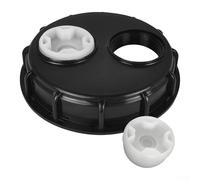 Gdfnmogo IBC - Tapa de depósito de 163 mm, tapa ventilada con doble orificio de ventilación, cubierta de repuesto de polietileno de alta densidad para tanque de agua IBC de 1000 L, barril de lluvia
