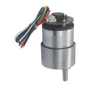 Gdfnmogo JGB37-520 Motor de engranajes CC con codificador Hall 12V 24V Alto par 25kgcm Control ajustable, para proyectos de bricolaje de coche inteligente robot (12V60)