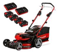 Einhell GE-CM 36/47 S HW Li - Kit - Cortacésped de batería autopropulsado - 4x18V/4Ah - Corte de 47 cm