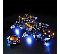 GEAMENT Kit de Luces LED Compatible con Lego Avengers Helitransporte de los Vengadores (Avengers Helicarrier) - Conjunto de luz por 76153 (Juego Modelo no Incluido)
