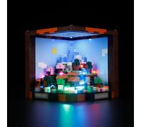 GEAMENT Kit de Luces LED Compatible con Lego Minecraft Mesa de Trabajo (The Crafting Table) 21265 (Juego Modelo no Incluido)