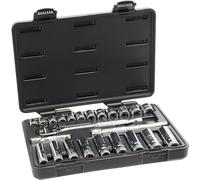 GearWrench 80559 3/8" Broca de 6 y 12 Puntas Juego de Herramientas Mecánicas, 24 Pzs
