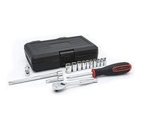 GEARWRENCH 80650 Juego de herramientas de mecánico SAE estándar y 6 puntas con accionamiento de 1/4", 15 piezas
