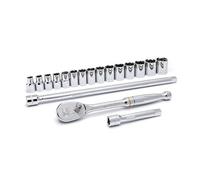 GearWrench 80708 Juego de Herramientas Mecánicas de 6 Puntas, 1/2", 18 Piezas