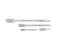 GEARWRENCH 81230XP - Juego de carraca (1/4", 3/8" y 1/2", 120XP, mango flexible totalmente pulido, 4 piezas)