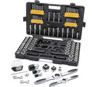 GearWrench 82812 Juego de Llaves de Machos y Terrajas de Trinquete SAE y Métrico, 114 Piezas