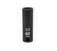 Gearwrench 84325 N 3/8 "Drive 6 Punto de impacto profundo Sae Socket 1/2", negro