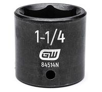 Gearwrench 84514 N 1/2 "Drive 6 Punto Estándar Vaso de impacto SAE (1 - 1/4", negro