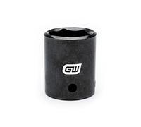 Gearwrench 84537 N 1/2 "Drive 6 Punto Estándar para llaves de impacto (25 mm), color negro