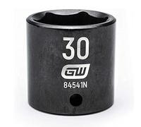 Gearwrench 84541 N 1/2 "Drive 6 Punto Estándar para llaves de impacto (30 mm, Negro