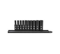 GearWrench 84908 1/4-Inch Drive Impact Socket Set Deep SAE, 10-Piece by Apex Tool Group