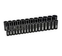 GearWrench 84935N Juego de Enchufes Métricos de Impacto Profundo, 1/2", 29 Piezas