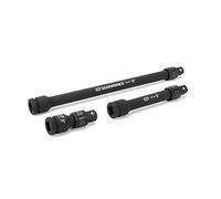 Gearwrench 84951 N 3 pc. 1/2 'Drive bloqueo Juego de 3 de extensión de impacto, "6" y 12 ", negro