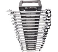 GearWrench 85099 Llave de 72 Dientes 12 pt. Juego de Llaves Combinadas de Trinquete XL, 16 Piezas