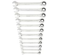 GearWrench 85597 Juego de Llaves Métricas de Trinquete de Extremo Abierto, 12 Piezas