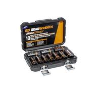 GearWrench 86071 Juego de Enchufe de Extracción de Impacto Profundo Bolt Biter 1/2", 10 Piezas