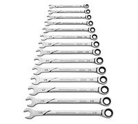 GearWrench 86426 120XP Juego de Llaves Combinadas de Trinquete Estriada Universal XL, 14 Piezas