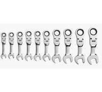 Gearwrench 9550 10 piezas Set de llaves de - Juego de Flex-Head combinación llave de trinquete