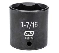 GEARWRENCH Enchufe SAE de impacto estándar de 6 puntos de 1/2 pulgada 1-7/16 pulgadas - 84517N