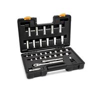 GEARWRENCH GW72SSCBMTS - Juego de herramientas mecánicas de 36 piezas de 3/8 pulgadas de 72 dientes y 12 puntos